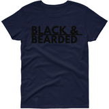 Black & Bearded  T shirt