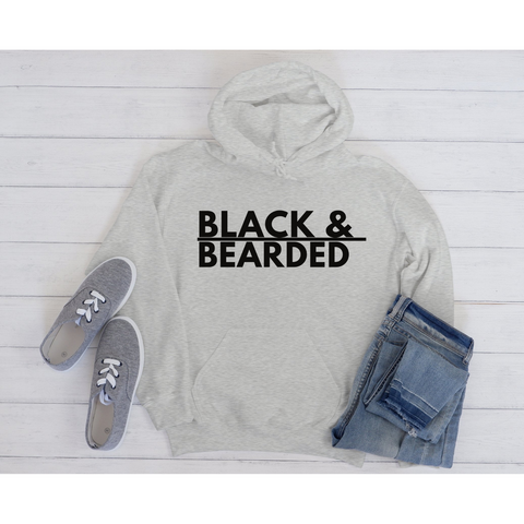 Black & Bearded Hoodie