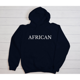 Black african hoodie by black owned business great gift 